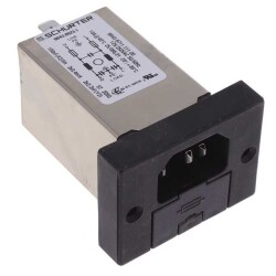 Power Entry Connector Receptacle, Male Blades - Module IEC 320-C14 Panel Mount, Flange - SCHURTER Inc.
