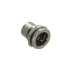 3 (2 Power + PE) Position Circular Connector Receptacle, Female Sockets Solder - TE Connectivity AMP Connectors (1)