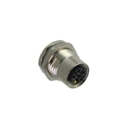 3 (2 Power + PE) Position Circular Connector Receptacle, Female Sockets Solder - TE Connectivity AMP Connectors