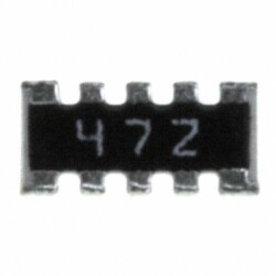 4.7k Ohm ±5% 63mW Power Per Element Bussed 8 Resistor Network/Array ±200ppm/°C 1206 (3216 Metric), Convex, Long Side Terminals - CTS Resistor Products