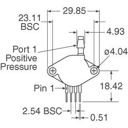 Pressure Sensor Absolute Male 4 SIP Module - 2