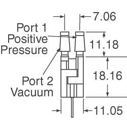 Pressure Sensor 1.45PSI (10kPa) Differential Male - 0.19