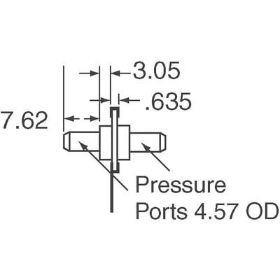 Pressure Sensor 1PSI (6.89kPa) Differential Male - 0.18