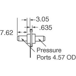 Pressure Sensor 1PSI (6.89kPa) Differential Male - 0.18