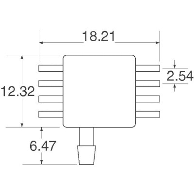 Pressure Sensor 1.45PSI (10kPa) Vented Gauge Male - 0.13