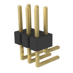 Connector Header Through Hole, Right Angle 6 position 0.100