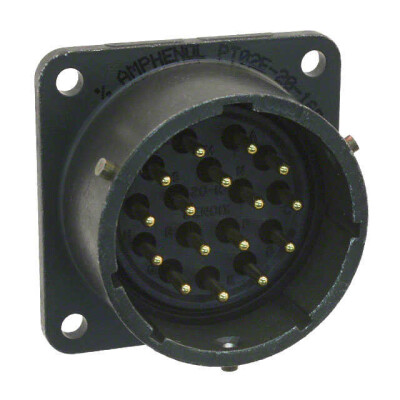 16 Position Circular Connector Receptacle, Male Pins Solder Cup - 1