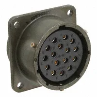 16 Position Circular Connector Receptacle, Female Sockets Solder Cup - 1