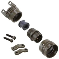 8 Position Circular Connector Plug, Male Pins Solder Cup - Amphenol Industrial Operations