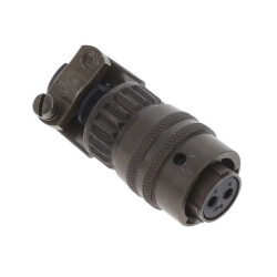 2 Position Circular Connector Plug, Female Sockets Solder Cup - Amphenol Industrial Operations