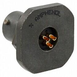 3 Position Circular Connector Receptacle, Male Pins Solder Cup - Amphenol Industrial Operations