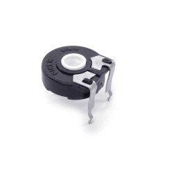 10 kOhms 0.25W, 1/4W PC Pins Through Hole Trimmer Potentiometer Carbon 1.0 Turn Top Adjustment - Amphenol Piher Sensing Systems