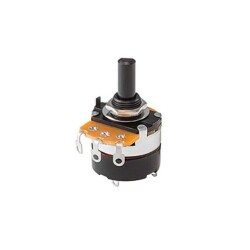 50k Ohm 1 Gang Linear Panel Mount Potentiometer 1.0 Turns Carbon 0.5W, 1/2W Solder Lug - Same Sky (Formerly CUI Devices)