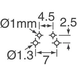 Tactile Switch SPST-NO Side Actuated Through Hole, Right Angle - C&K (1)