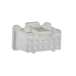 12 Rectangular Connectors - Housings Receptacle Natural 0.079