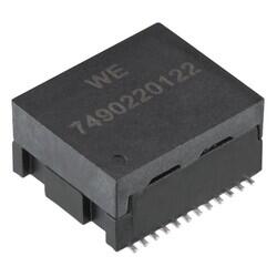 350µH LAN 10/100/1000 Base-T Pulse Transformer 1CT:1CT Transmitter, 1CT:1CT Receiver Surface Mount - 1