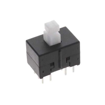 Pushbutton Switch 4PDT Keyswitch Through Hole - 1