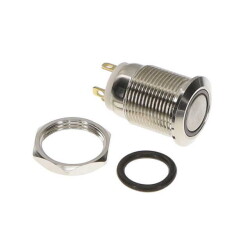 Pushbutton Switch Anti-Vandal, Illuminated Panel Mount, Front - Olimex LTD