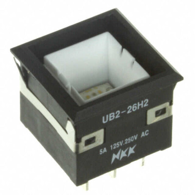 Pushbutton Switch DPDT Standard, Illuminated Panel Mount, Snap-In - 1
