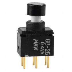 Pushbutton Switch DPDT Standard Through Hole - NKK Switches
