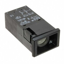 Pushbutton Switch DPST-NO/NC Standard Panel Mount, Front - EAO