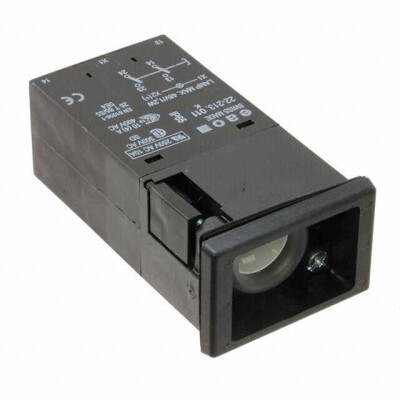 Pushbutton Switch DPST-NO/NC Standard Panel Mount, Front - 1