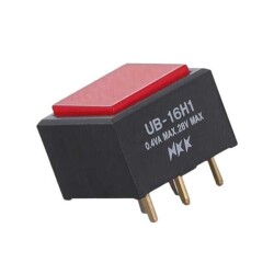 Pushbutton Switch SPDT Standard, Illuminated Through Hole - NKK Switches