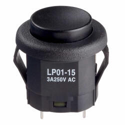 Pushbutton Switch SPDT Standard Panel Mount, Snap-In - 1