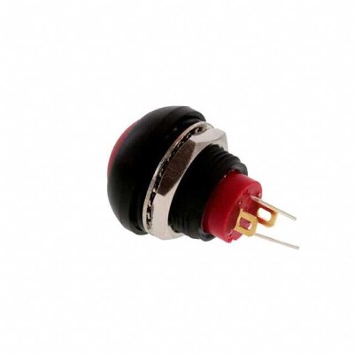 Pushbutton Switch SPST-NO Standard, Illuminated Panel Mount, Front - 1
