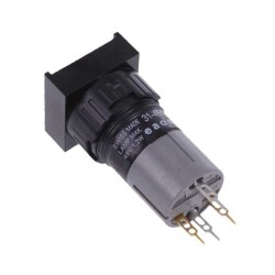 Pushbutton Switch SPST-NO Standard Panel Mount, Front - EAO