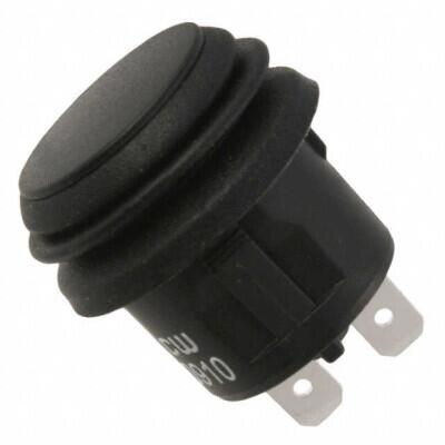 Pushbutton Switch SPST Standard Panel Mount, Snap-In - 1
