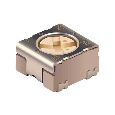 10 kOhms 0.25W, 1/4W J Lead Surface Mount Trimmer Potentiometer Cermet 1.0 Turn Top Adjustment - 1