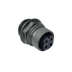 4 (Power) Position Circular Connector Receptacle Housing Panel Mount - Bulgin
