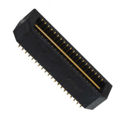 40 Position Connector Header, Outer Shroud Contacts Surface Mount Gold - Samtec Inc.