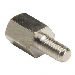 Hex Standoff Threaded M3x0.5 Brass 0.276