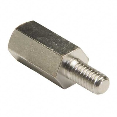 Hex Standoff Threaded M3x0.5 Brass 0.433