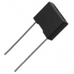 0.1 µF Film Capacitor 63V 100V Polyester, Polyethylene Terephthalate (PET), Metallized - Stacked Radial - KEMET