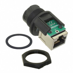 Modular Coupler Connector Jack, 8p8c (RJ45) To Jack, 8p8c (RJ45) Shielded - Amphenol LTW