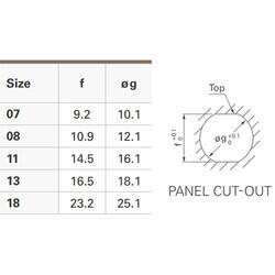 Rear Mounted Low Profile Panel Receptacle - Standard Ultimate Series - 4