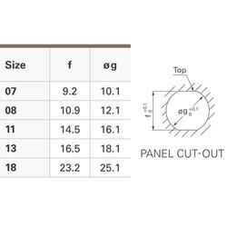 Rear Mounted Low Profile Panel Receptacle - Standard Ultimate Series - 4