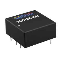 Isolated Module DC DC Converter 1 Output 15V 667mA 18V - 75V Input - Recom Power