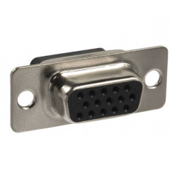 Receptacle for Female Contacts Housing D-Sub, High Density Connector 15 Position - NorComp Inc.
