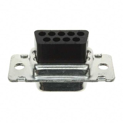Receptacle for Female Contacts Housing D-Sub Connector 9 Position - 1