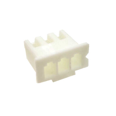3 Rectangular Connectors - Housings Receptacle White 0.098