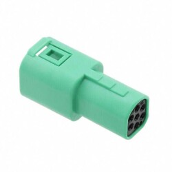 7 Rectangular Connectors - Housings Receptacle Green 0.094