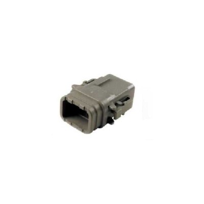 8 Rectangular Connectors - Housings Plug Gray - 1
