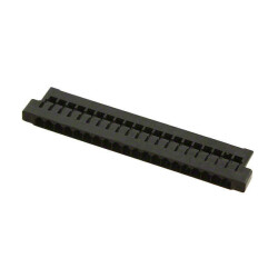 20 Rectangular Connectors - Housings Plug Black 0.049