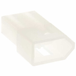 2 Rectangular Connectors - Housings Plug Natural 0.248