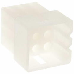 9 Rectangular Connectors - Housings Plug Natural 0.198