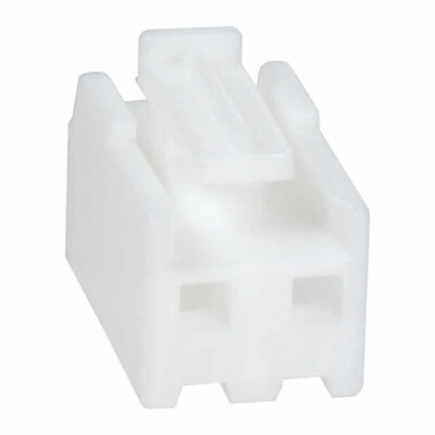 2 Rectangular Connectors - Housings Plug Natural 0.156
